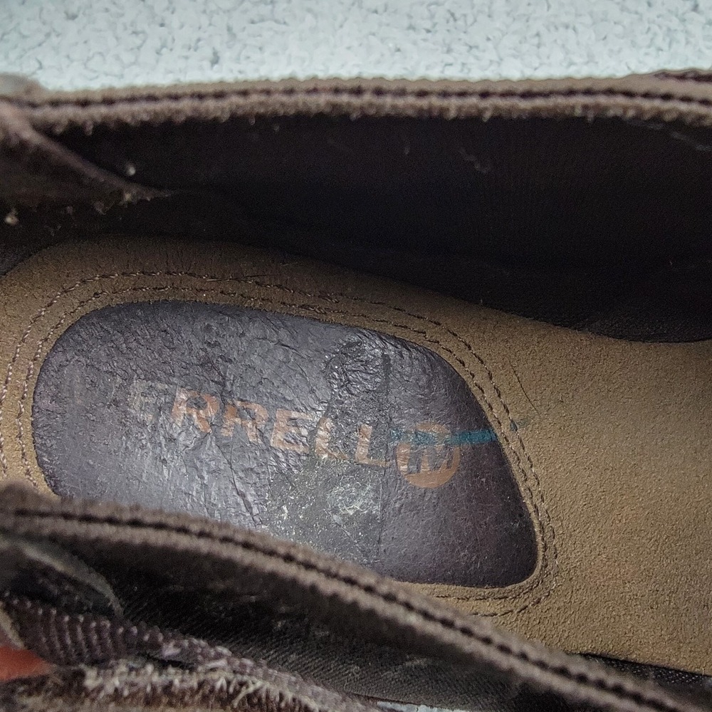 MERRELL Women's Evera Rush Slip on Clogs size 7.5 leather dark brown‎ expresso - Picture 12 of 14